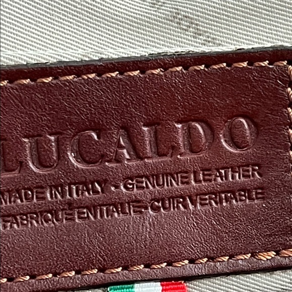 LUCALDO Classic Leather Messenger Bag - Picture 12 of 16